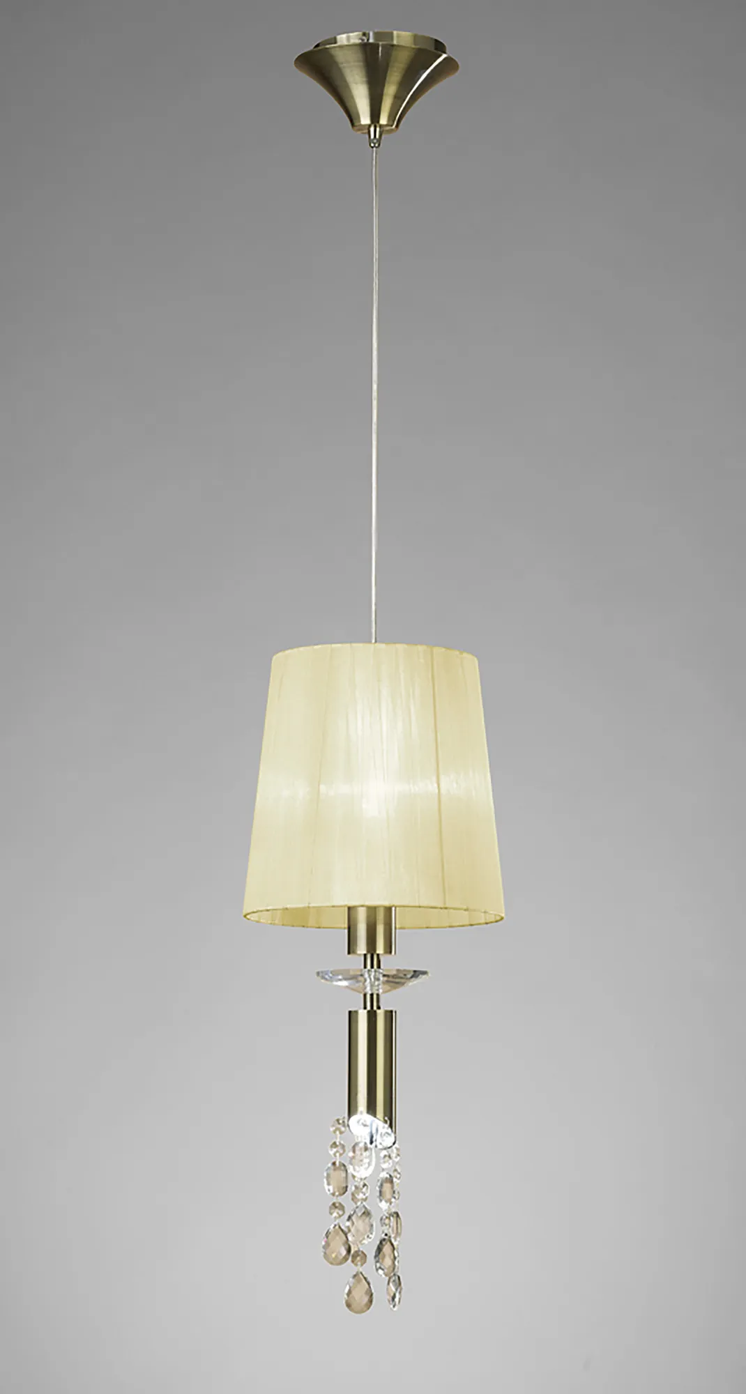 Tiffany Antique Brass-Cream Crystal Ceiling Lights Mantra Shaded Crystal Fittings Tiffany Antique Brass-Cream Crystal Ceiling Lights Mantra Shaded Crystal Fittings